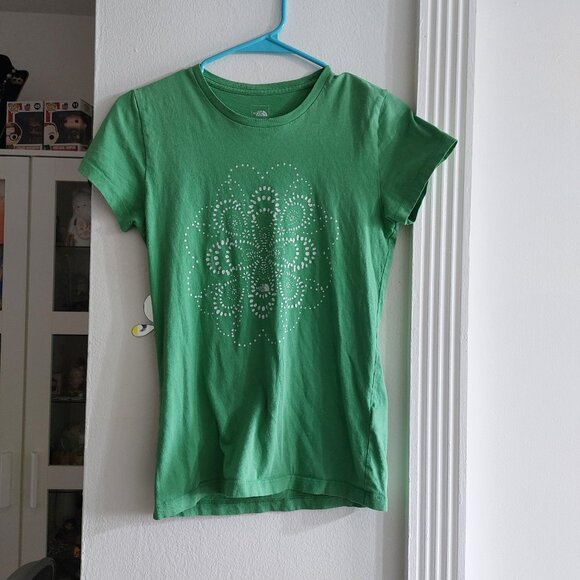 North Face Green T Shirt Comfort T's Summer Cool Airy Comfort Fits - Picture 2 of 8